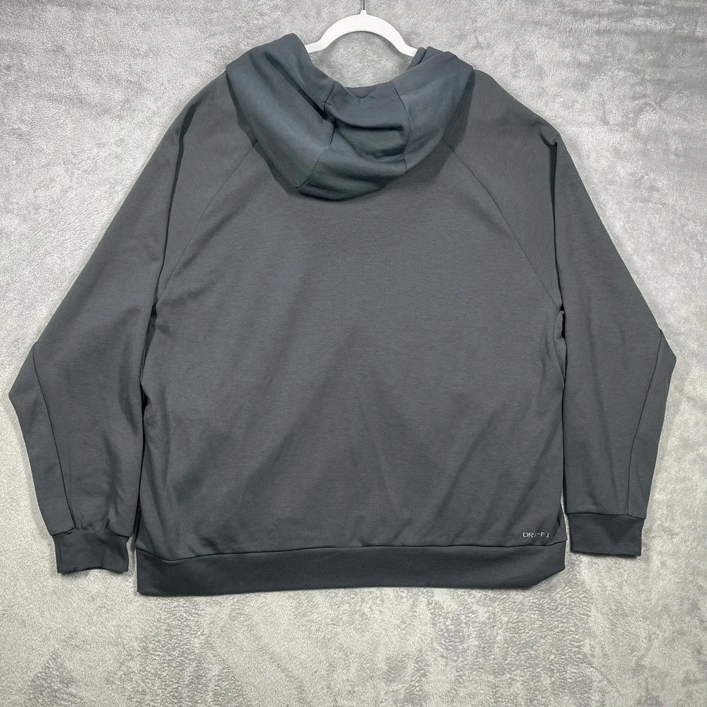 Nike KC Royals Hoodie Mens 3XL Grey MLB Authentic Collection Full Zip Dri-Fit